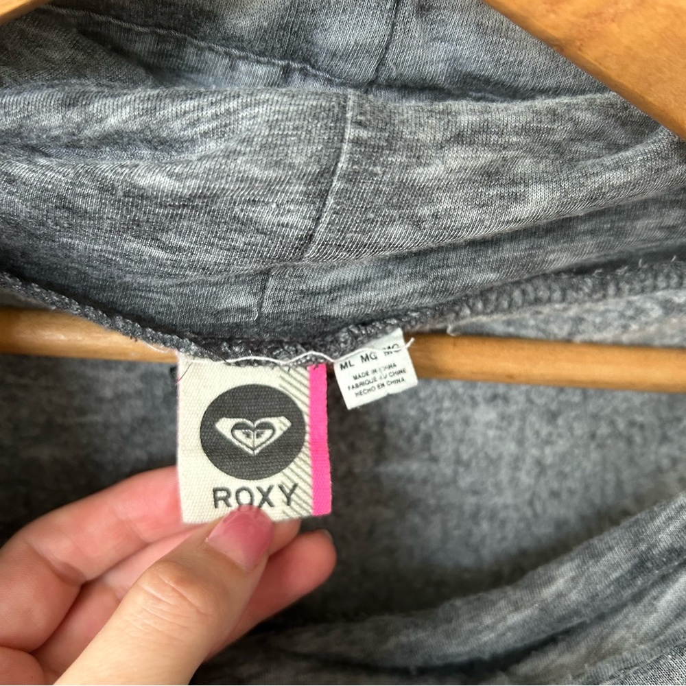 Roxy Mineral Wash Baggy Cropped Poncho Sweatshirt - Picture 4 of 4